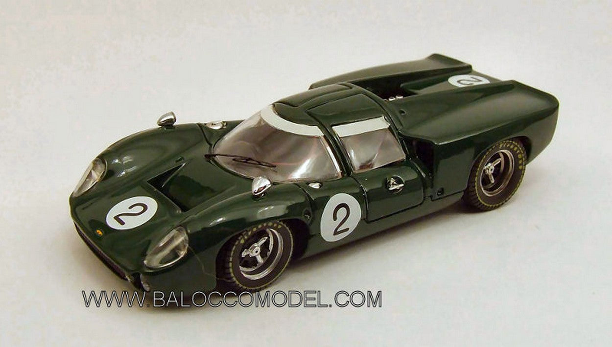 MODELLINO IN SCALA COMPATIBILE CON LOLA T 70 COUPE N.2 4th 1000 KM SPA 1967 HAWKINS-EPSTEIN 1:43 BEST BT9409