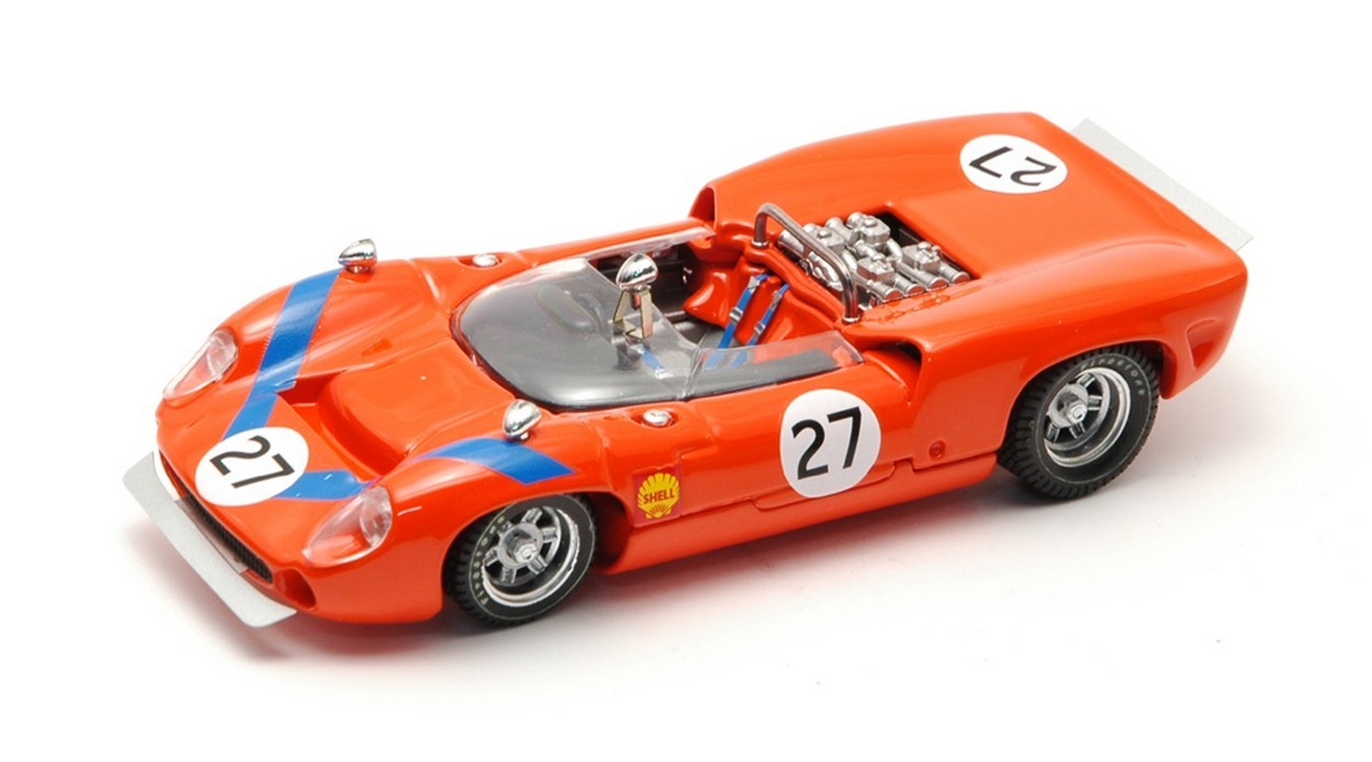 MODELE REDUIT COMPATIBLE AVEC LOLA T 70 SPYDER N.27 7ème FUJI 1968 T.SAKAI 1:43 MEILLEUR MODELE BT9333