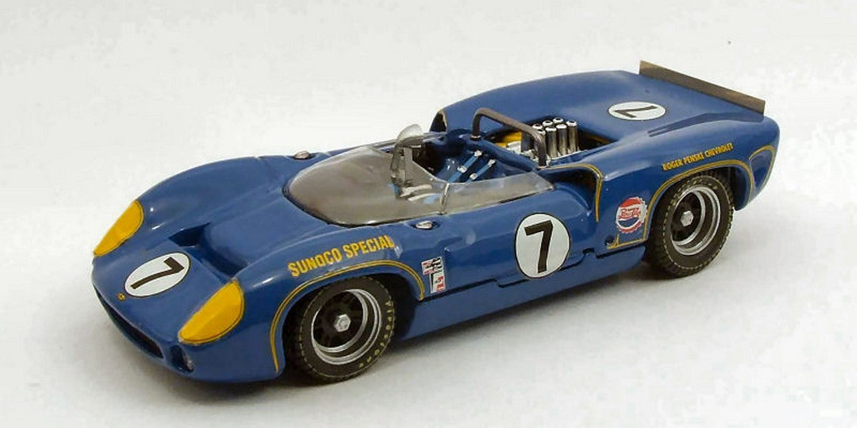 MODELE REDUIT COMPATIBLE AVEC LOLA T70 SPIDER N.7 VAINQUEUR NASSAU TROPHY RACE 1966 M.DONOHUE 1:43 MEILLEUR MODELE BT9454