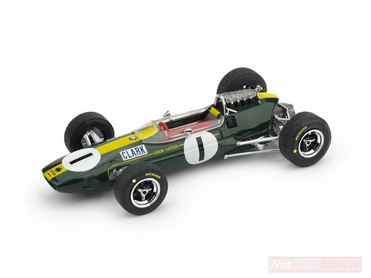 MODELLINO IN SCALA COMPATIBILE CON LOTUS 33 J.CLARK 1965 N.1 WINNER GERMANIA GP 1:43 BRUMM BM0592OLD