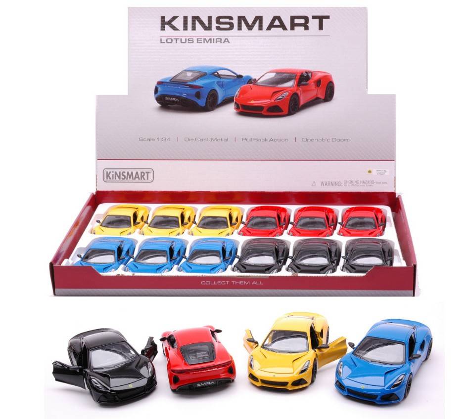 SCALE MODEL COMPATIBLE WITH LOTUS EMIRA COL.ASS.1:34 KINSMART KT5441D