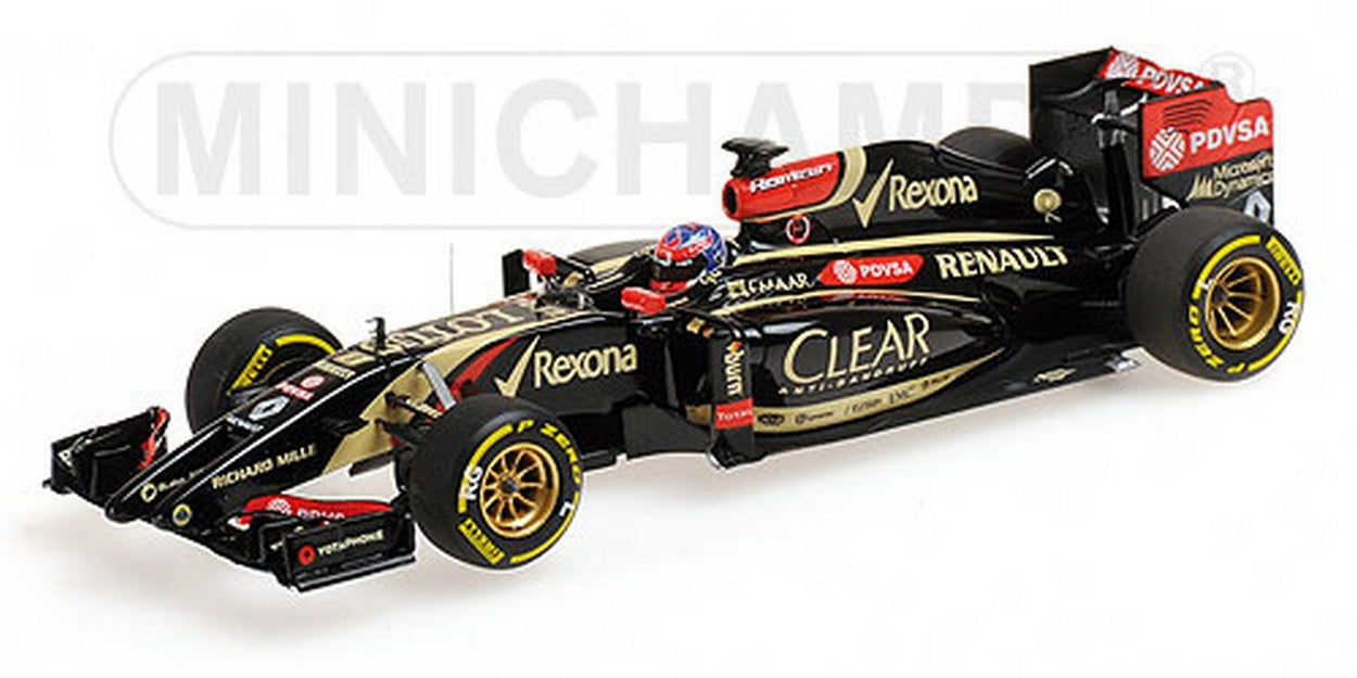 MODELLINO IN SCALA COMPATIBILE CON LOTUS R.GROSJEAN 2014 1:43 MINICHAMPS PM417140008
