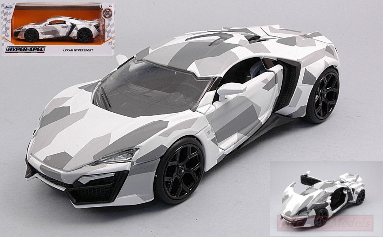 MODÈLE RÉDUIT COMPATIBLE AVEC CAMOUFLAGE LYKAN HYPERSPORT 2017 1:24 JADA TOYS JADA32273