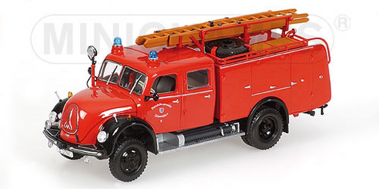 MODELLINO IN SCALA COMPATIBILE CON MAGIRUS DEUTZ MERKUR FIRE ENG.1:43 MINICHAMPS PM439141074