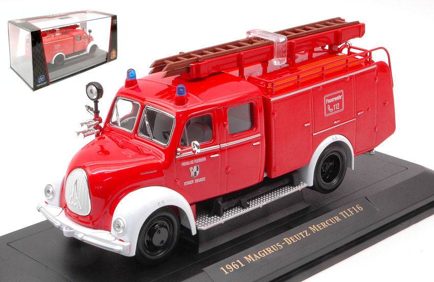 MODELLINO IN SCALA COMPATIBILE CON MAGIRUS DEUTZ MERKUR TLF 16 61 1:43 YAT MING LDC43010