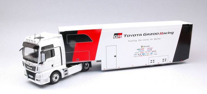 MODELLINO IN SCALA COMPATIBILE CON MAN TGX XXL D38 TOYOTA GAZOO RACING 2019WRC TRANSPORT 1:43 IXO MODEL TTR020