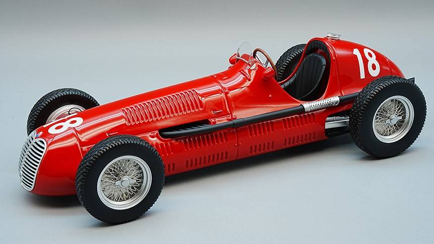 SCALE MODEL COMPATIBLE WITH MASERATI 4 CLT WINNER BRITISH GP 1948 LUIGI VILLORESI 1:18 TECNOMODEL TMD18181A