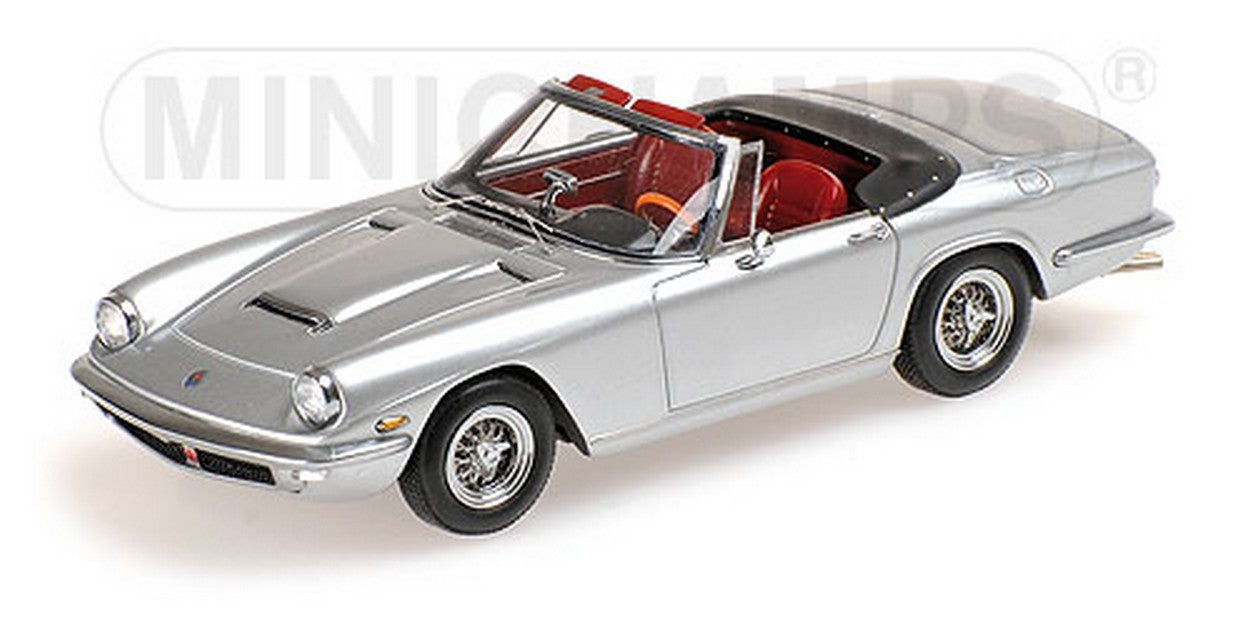 MODELLINO IN SCALA COMPATIBILE CON MASERATI MISTRAL SPYDER 1964 SILVER 1:43 MINICHAMPS PM437123431
