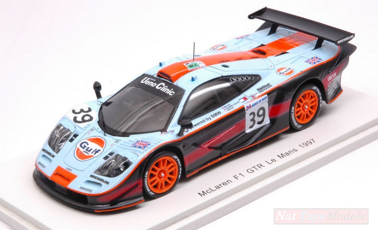 SCALE MODEL COMPATIBLE WITH MC LAREN F1 GTR N.39 DNF LM 1997 R.BELLM-A.GILBERT SCOTT-M.SEKIYA 1:43 SPARK MODEL S5082