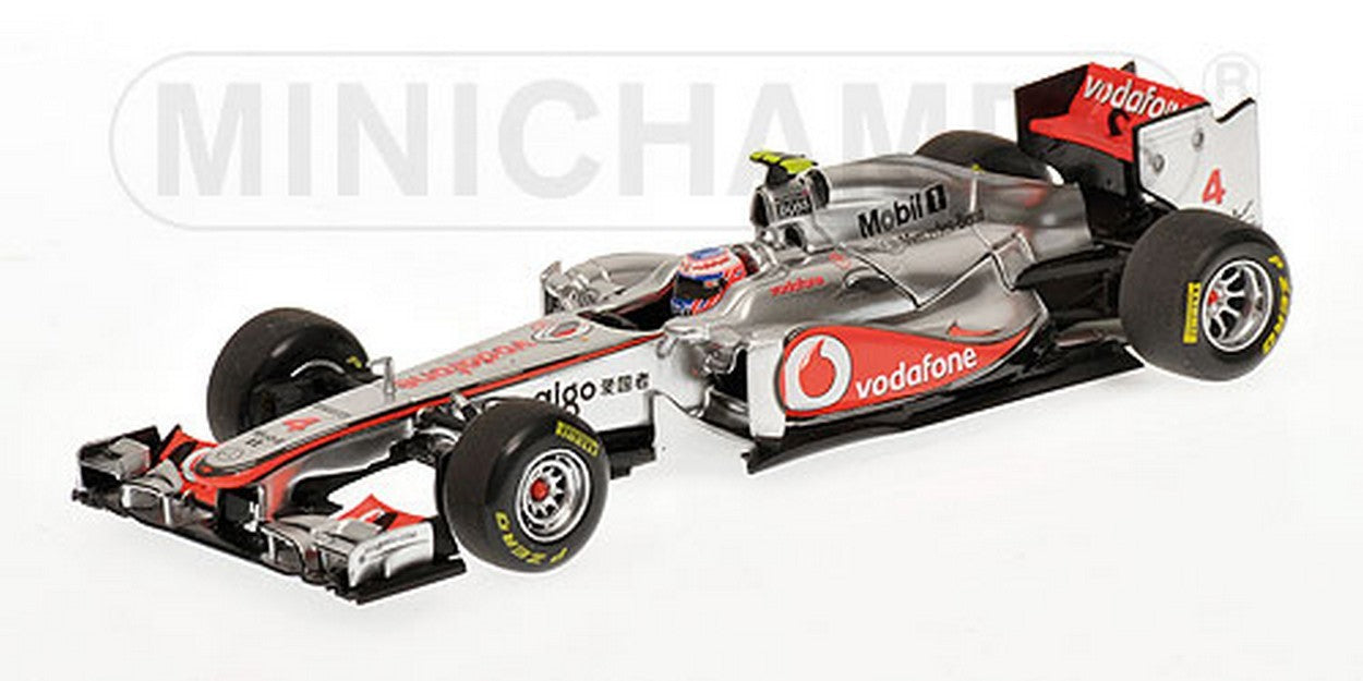 MODELLINO IN SCALA COMPATIBILE CON MC LAREN J.BUTTON 2011 1:43 MINICHAMPS PM530114304