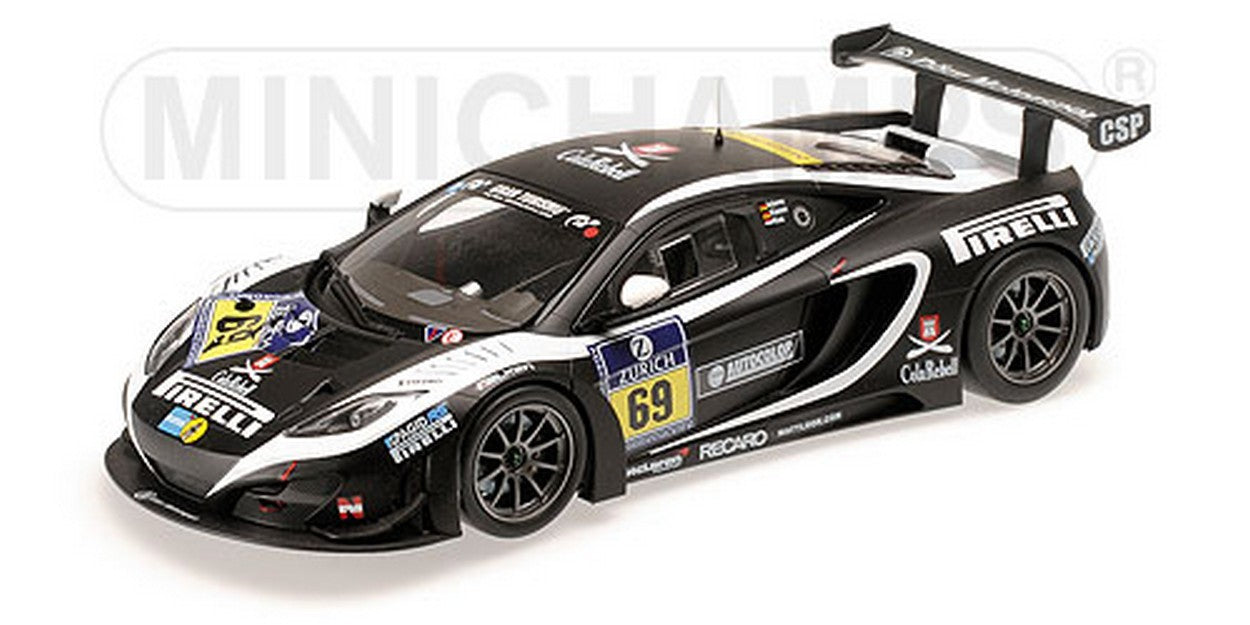 SCALE MODEL COMPATIBLE WITH MC LAREN MP4-12C N.69 24H NURBURGRING 2013 1:18 MINICHAMPS PM151131369