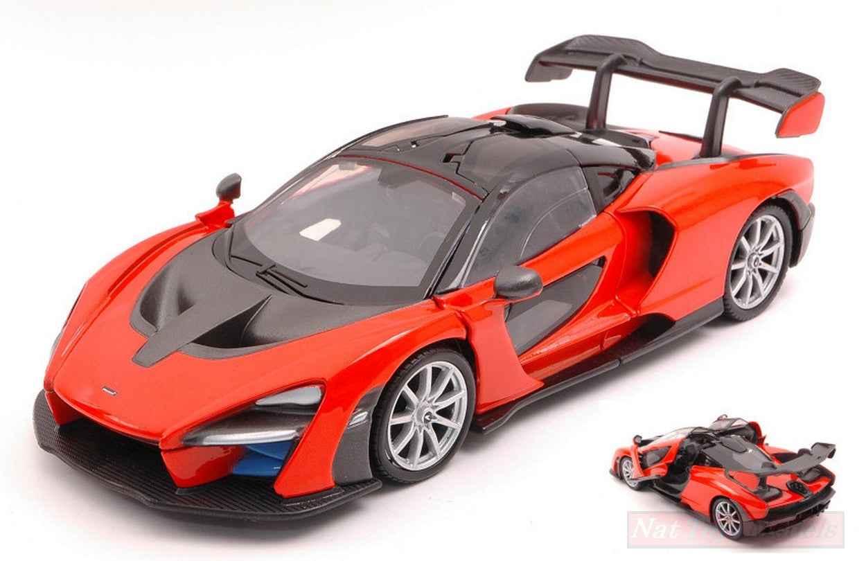 SCALE MODEL COMPATIBLE WITH MC LAREN SENNA TROPHY ORANGE 1:24 MOTORMAX MTM79355TM