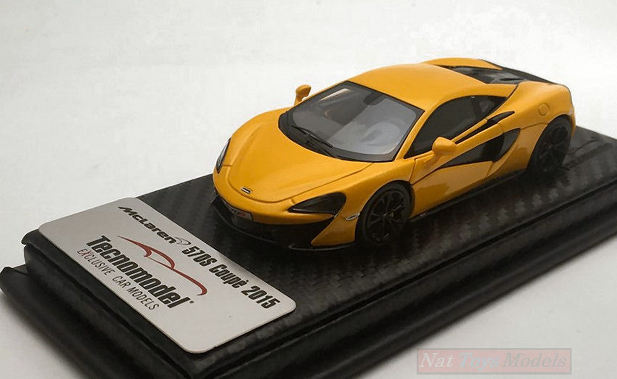 SCALE MODEL COMPATIBLE WITH MCLAREN 570S VOLCANO YELLOW 2015 1:43 TECNOMODEL TMD43EX02E