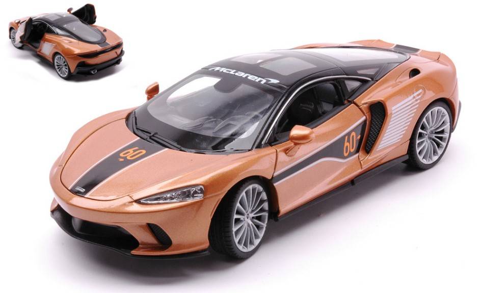 SCALE MODEL COMPATIBLE WITH MCLAREN GT MET.DARK BEIGE 60th ANNIVERSARY EDITION 1:24 WELLY WE24105S