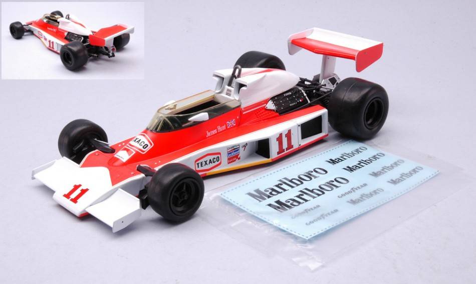 SCALE MODEL COMPATIBLE WITH MCLAREN M23-FORD N.11 GP CANADA 1976HUNT 1:24 IXO MODEL 24F001