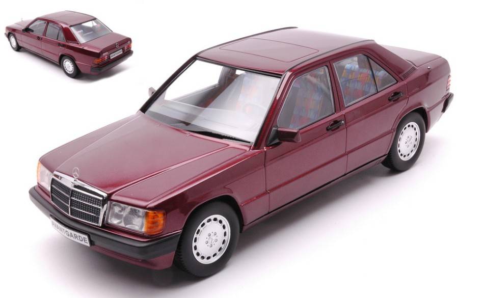 SCALE MODEL COMPATIBLE WITH MERCEDES 190E 1.8 AVANTGARDE W201 1993 RED 1:18 TRIPLE 9 T9-1800310