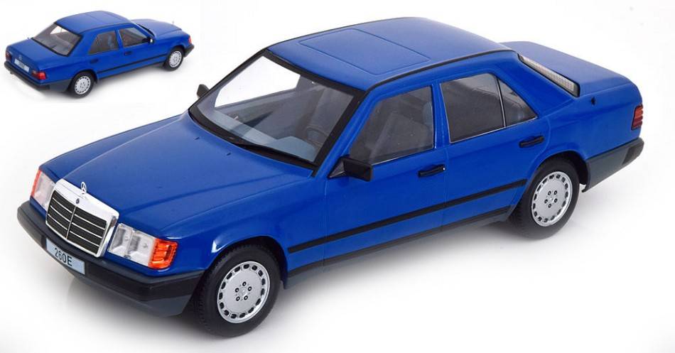 SCALE MODEL COMPATIBLE WITH MERCEDES 260 E (W124) 1984 DARK BLUE 1:18 MODELCARGROUP MCG18411