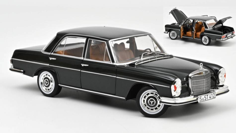 SCALE MODEL COMPATIBLE WITH MERCEDES 280 SE 1968 GREEN METALLIC 1:18 NOREV NV183935