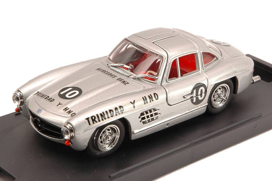 SCALE MODEL COMPATIBLE WITH MERCEDES 300 SL N.10 2nd NATIONAL HAVANA 1957 M.BOLANOS 1:43 BANG BG1028