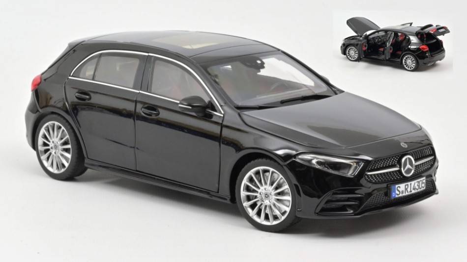 MODELLINO IN SCALA COMPATIBILE CON MERCEDES A-CLASS 2018 BLACK 1:18 NOREV NV183861
