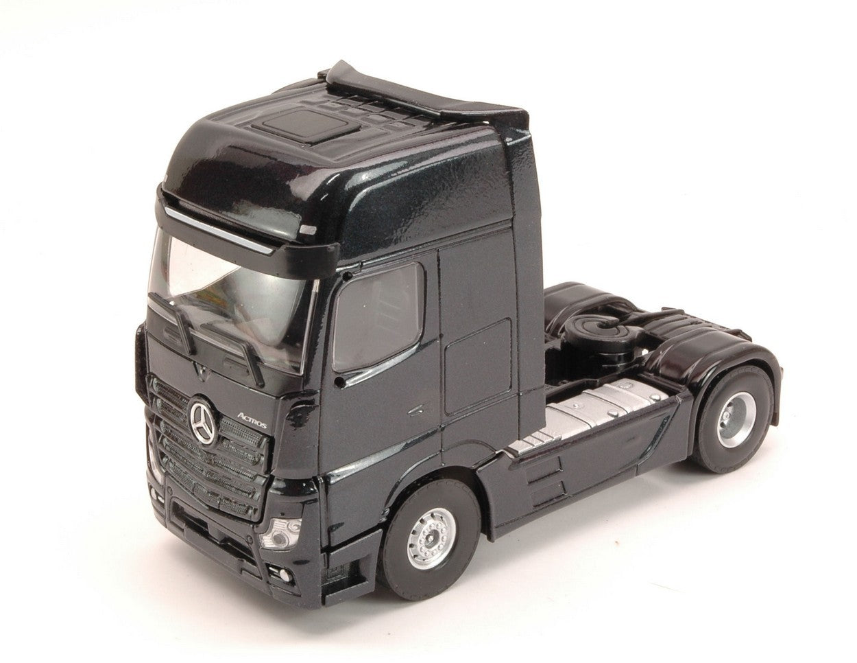 modellino IN SCALA COMPATIBILE CON MERCEDES ACTROS MP4 GIGASPACE (MODEL YEAR 2013) METALLIC BLACK 1:50 UNIVERSAL UH2004