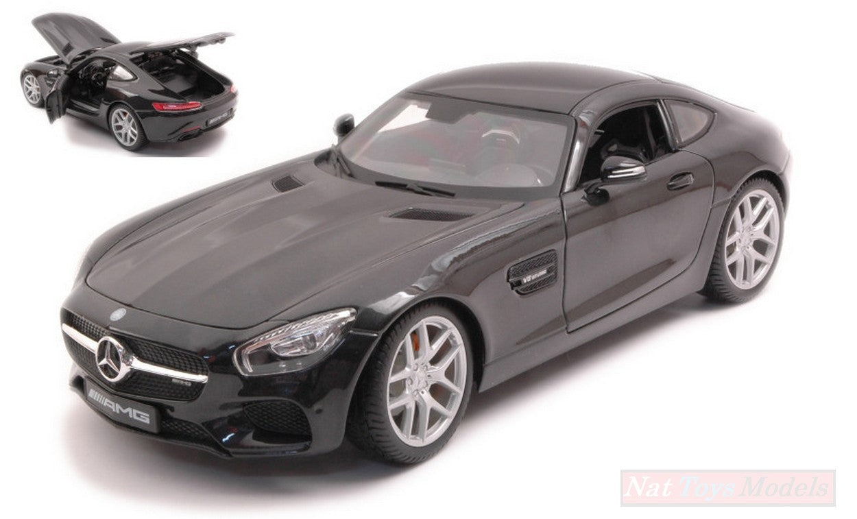 MODELLINO IN SCALA COMPATIBILE CON MERCEDES AMG GT BLACK 1:18 MAISTO MI31398