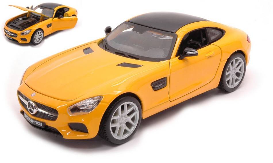 SCALE MODEL COMPATIBLE WITH MERCEDES AMG GT YELLOW 1:24 MAISTO MI31134Y