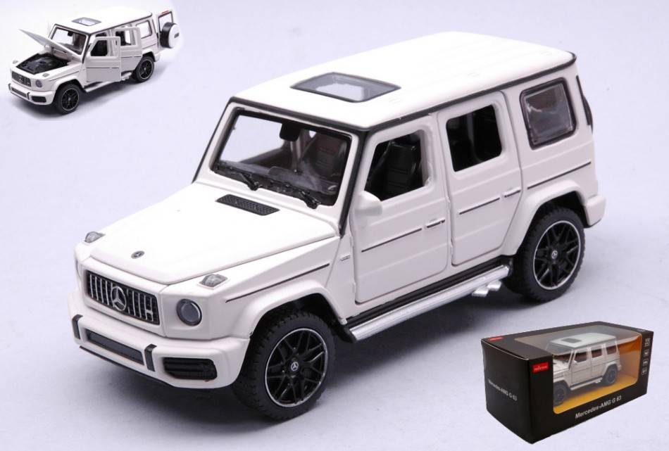 SCALE MODEL COMPATIBLE WITH MERCEDES BENZ AMG G63 WHITE 1:32 RASTAR RAT64110W