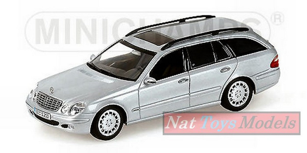 MODELLINO IN SCALA COMPATIBILE CON MERCEDES E CLASS STATION WAGON 2003 SILVER 1:43 MINICHAMPS PM400031512