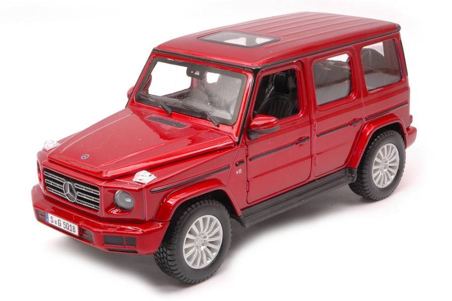 SCALE MODEL COMPATIBLE WITH MERCEDES G-CLASS AMG 2019 METALLIC RED 1:25 MAISTO MI31531R