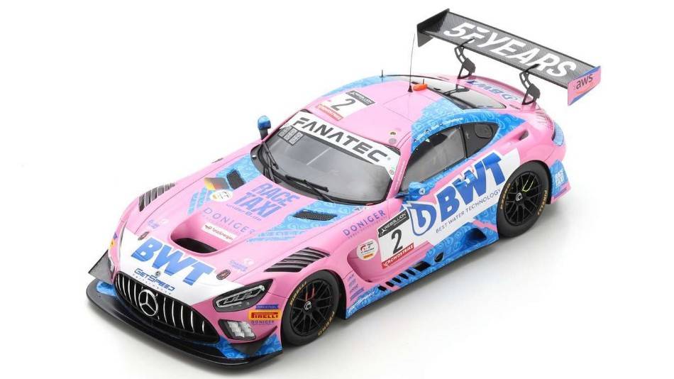 SCALE MODEL COMPATIBLE WITH MERCEDES GT3 N.2 2nd 24 H SPA 2022 STOLZ-GOTZ-SCHOTHORST 1:18 SPARK MODEL 18SB051