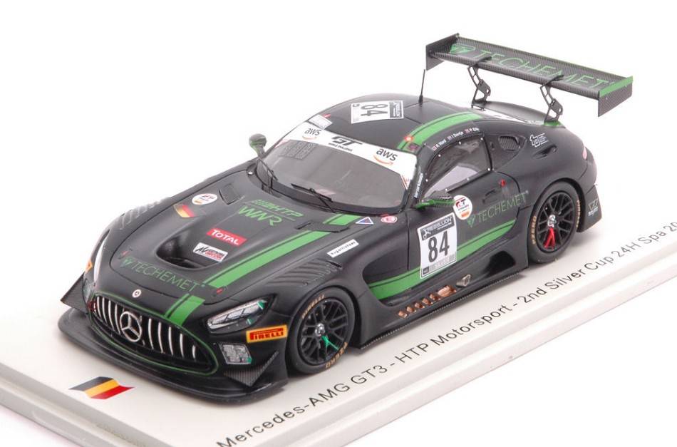 SCALE MODEL COMPATIBLE WITH MERCEDES GT3 N.84 2nd SILVER CUP 24 H SPA 2020 DONTJE-WARD-ELLIS 1:43 SPARK MODEL SB385