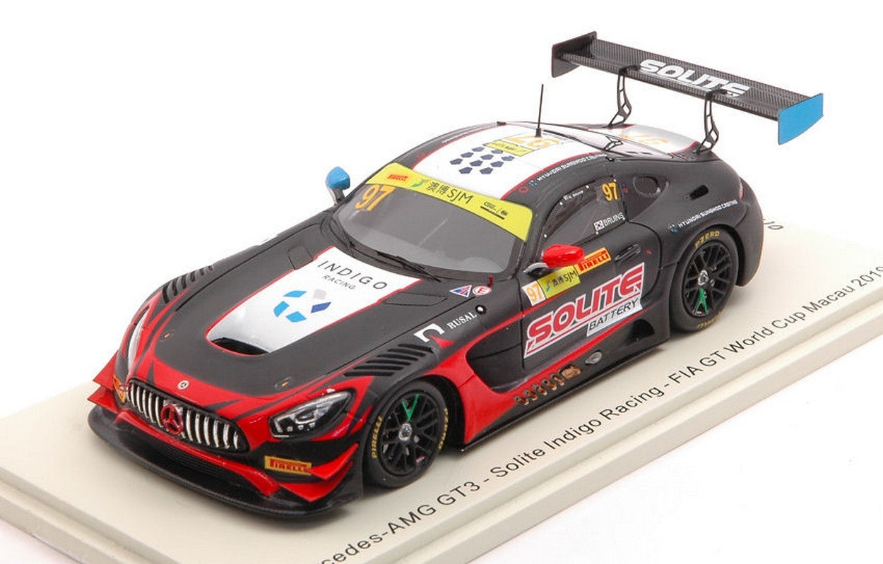 SCALE MODEL COMPATIBLE WITH MERCEDES GT3 N.97 FIA GT WORLD CUP MACAU 2019 R.BRUINS 1:43 SPARK MODEL SA219