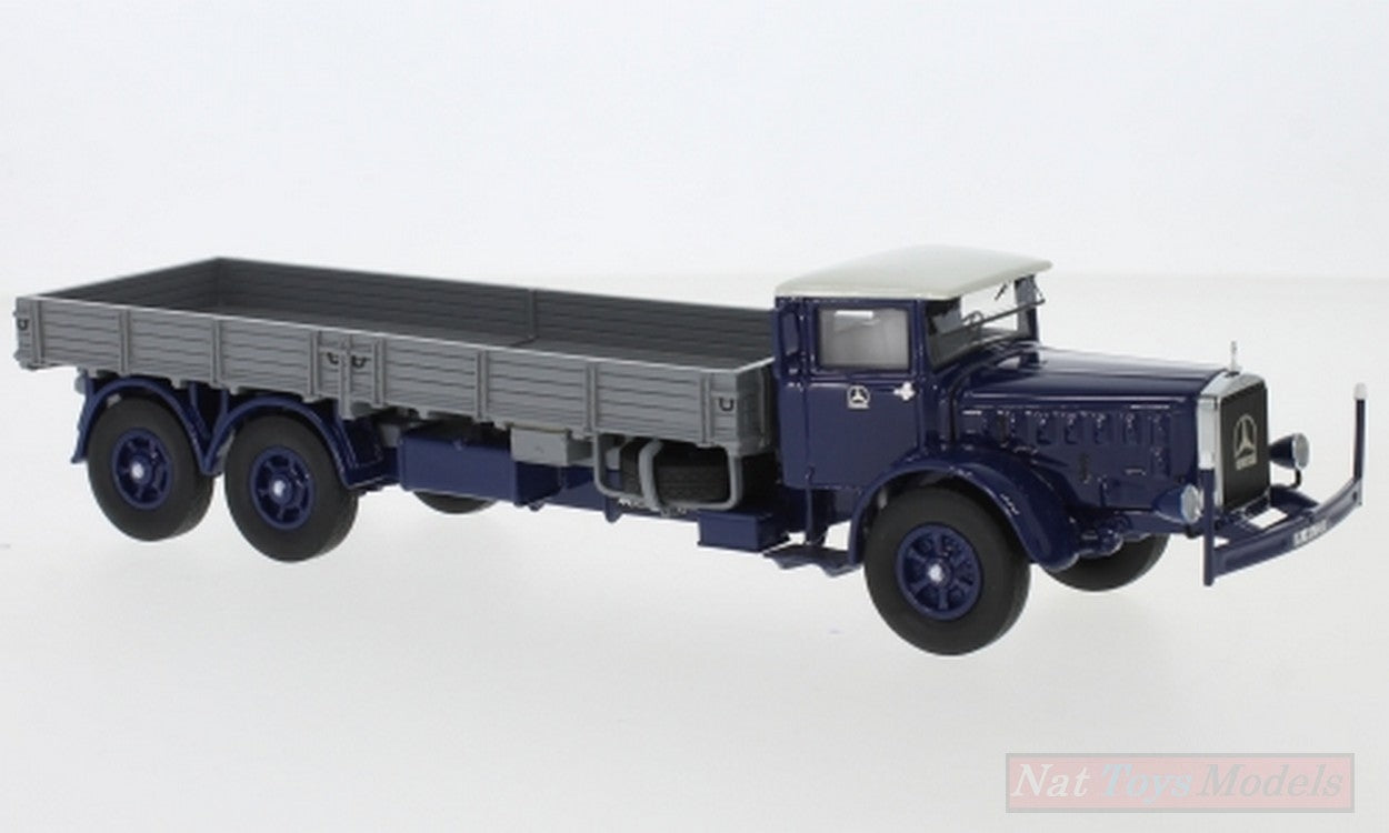 MODELLINO IN SCALA COMPATIBILE CON MERCEDES L 10000 1937 DARK BLUE/GREY 1:43 NEO SCALE MODELS NEO46720