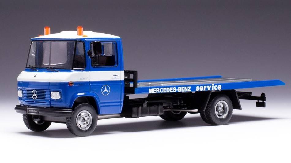 MODELLINO IN SCALA COMPATIBILE CON MERCEDES L 608 D 1980 BLUE 1:43 IXO MODEL CLC489