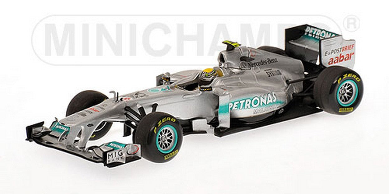 MODELLINO IN SCALA COMPATIBILE CON MERCEDES N.ROSBERG 2011 1:43 MINICHAMPS PM410110008