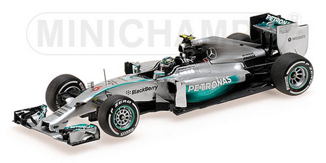 MODELLINO IN SCALA COMPATIBILE CON MERCEDES N.ROSBERG 2014 1:43 MINICHAMPS PM410140006
