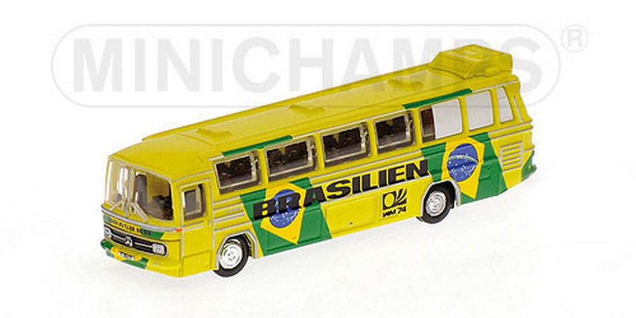 SCALE MODEL COMPATIBLE WITH MERCEDES O 302 BUS 1974 NATIONALE BRAZIL 1:160 MINICHAMPS PM169035186