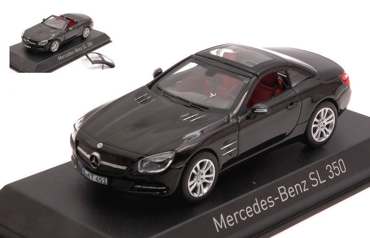 SCALE MODEL COMPATIBLE WITH MERCEDES SL 350 2012 BLACK 1:43 NOREV NV351351