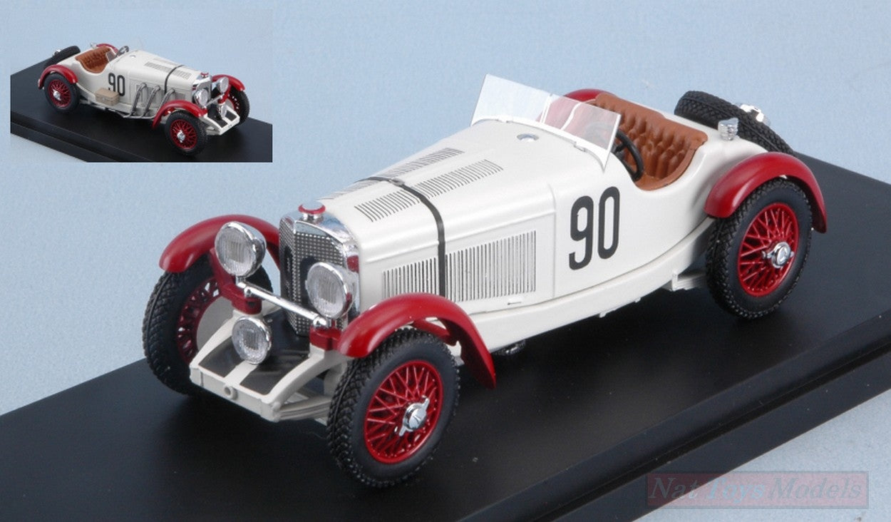 SCALE MODEL COMPATIBLE WITH MERCEDES SSK N.90 DNF MM 1932 BROSCHEK-SEBASTIAN 1:43 RIO RI4597
