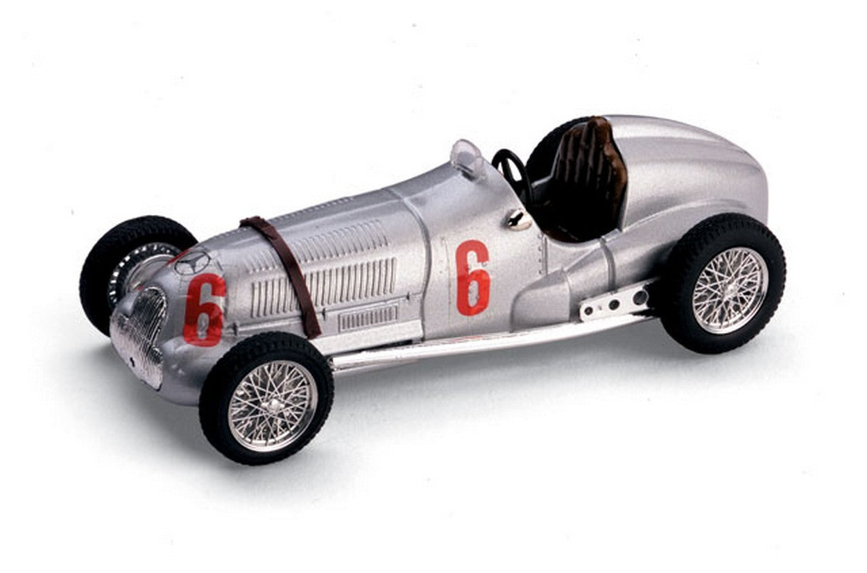 MODELLINO IN SCALA COMPATIBILE CON MERCEDES W 125 H.LANG 1937 N.6 2nd ITALIAN GRAND PRIX (LIVORNO) 1:43 BRUMM BM0070
