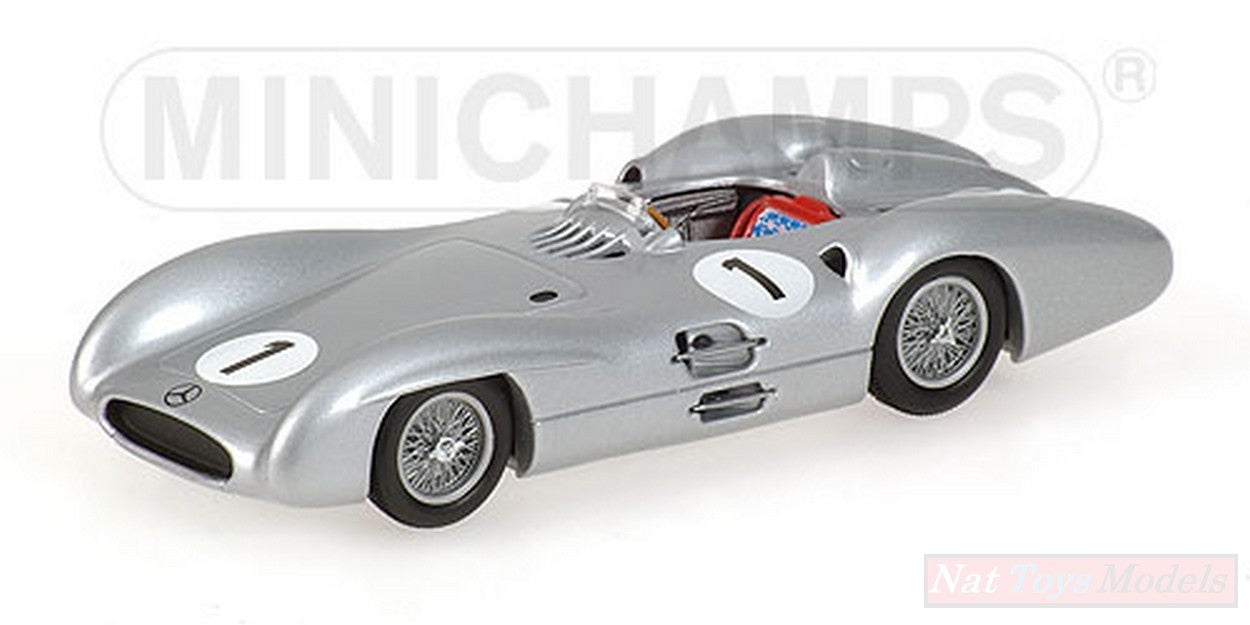 MODELLINO IN SCALA COMPATIBILE CON MERCEDES W 196 N.1 M.FANGIO 54 1:43 MINICHAMPS PM432543001