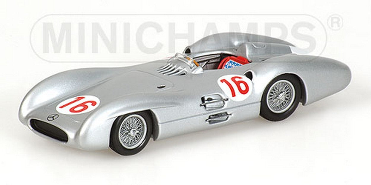 MODELLINO IN SCALA COMPATIBILE CON MERCEDES W 196 N.16 M.FANGIO 54 1:43 MINICHAMPS PM432543016