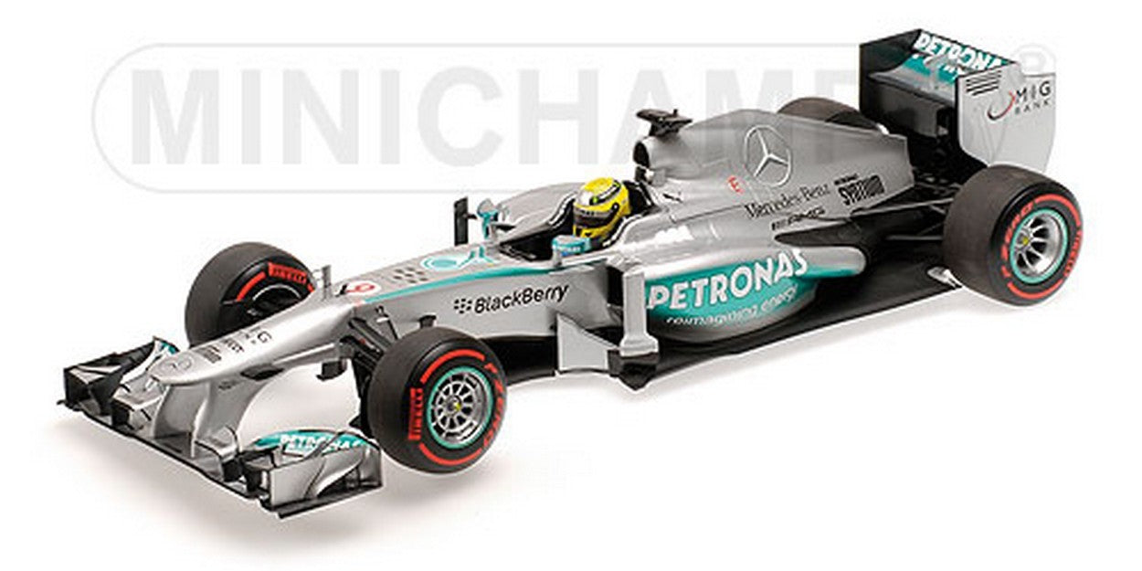 MODÈLE RÉDUIT COMPATIBLE AVEC MERCEDES W04 N.ROSBERG 2013 N.9 WINNER MONACO GP 1:18 MINICHAMPS PM110130109