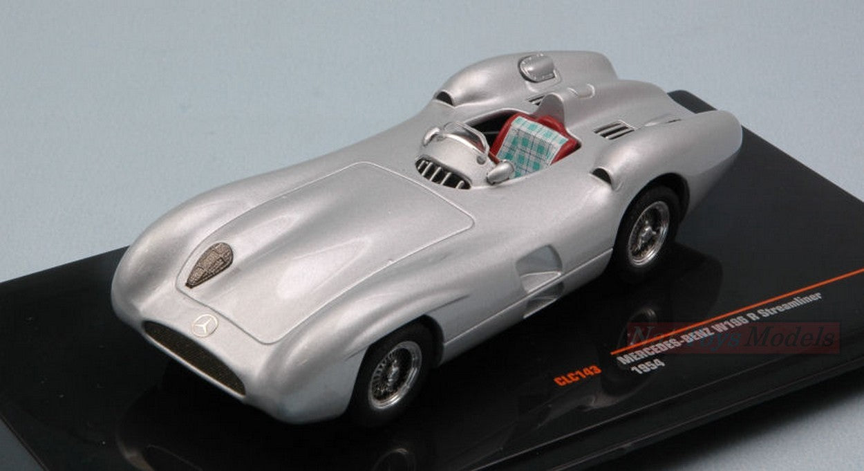 MODELLINO IN SCALA COMPATIBILE CON MERCEDES W196 R STREAMLINER 1954 SILVER 1:43 IXO MODEL CLC143