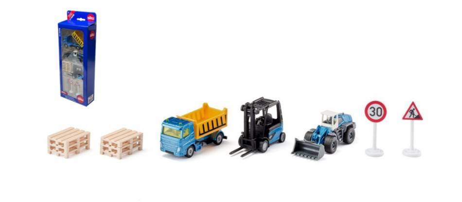 MODÈLE RÉDUIT COMPATIBLE AVEC VÉHICULES DE CONSTRUCTION PLAYSET mm 296x110x48 SIKU SK6336