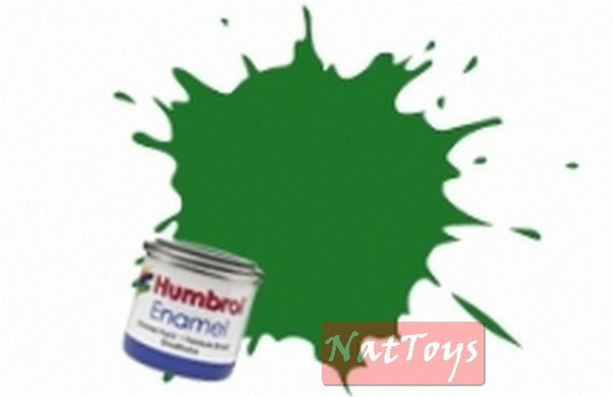 MODELING COLORS MID GREEN SATIN 6 pieces HUMBROL HB0131