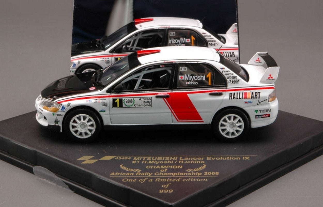 MODELLINO IN SCALA COMPATIBILE CON MITS.LANCER EVO X N.1 AFRICA 08 1:43 VITESSE VE43404