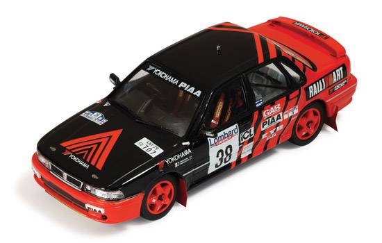 MODÈLE RÉDUIT COMPATIBLE AVEC MITSUBISHI GALANT N.38 15ème RAC 1991 TAGUCHI-YAMAUCHI 1:43 IXO MODEL RAC221