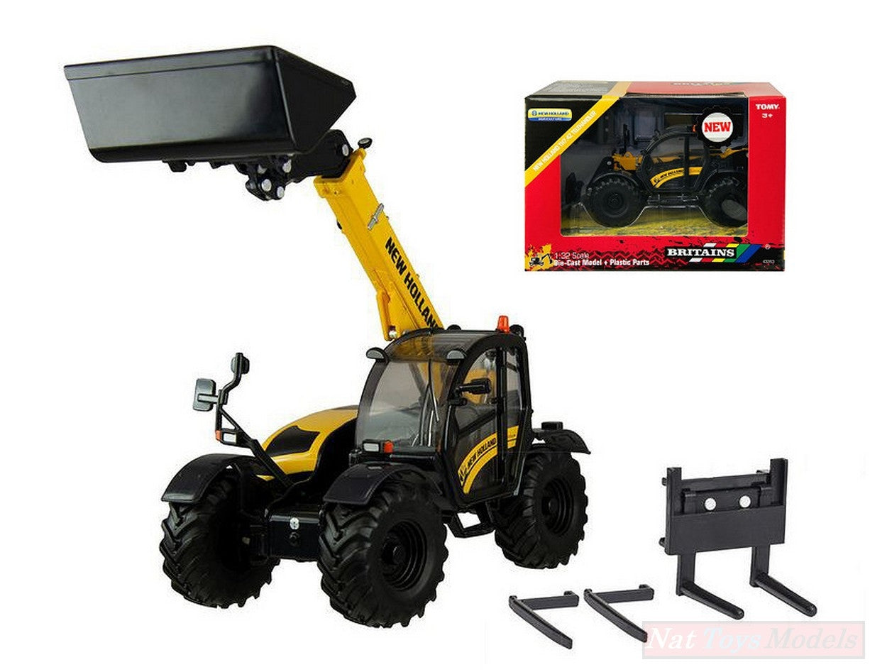 MODELLINO IN SCALA COMPATIBILE CON NEW HOLLAND NH TH7.42 TELEHANDLER 1:32 BRITAINS LC43263